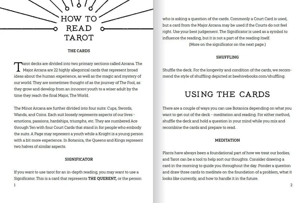 BOTANICA: The Tarot Deck About the Language of Flowers