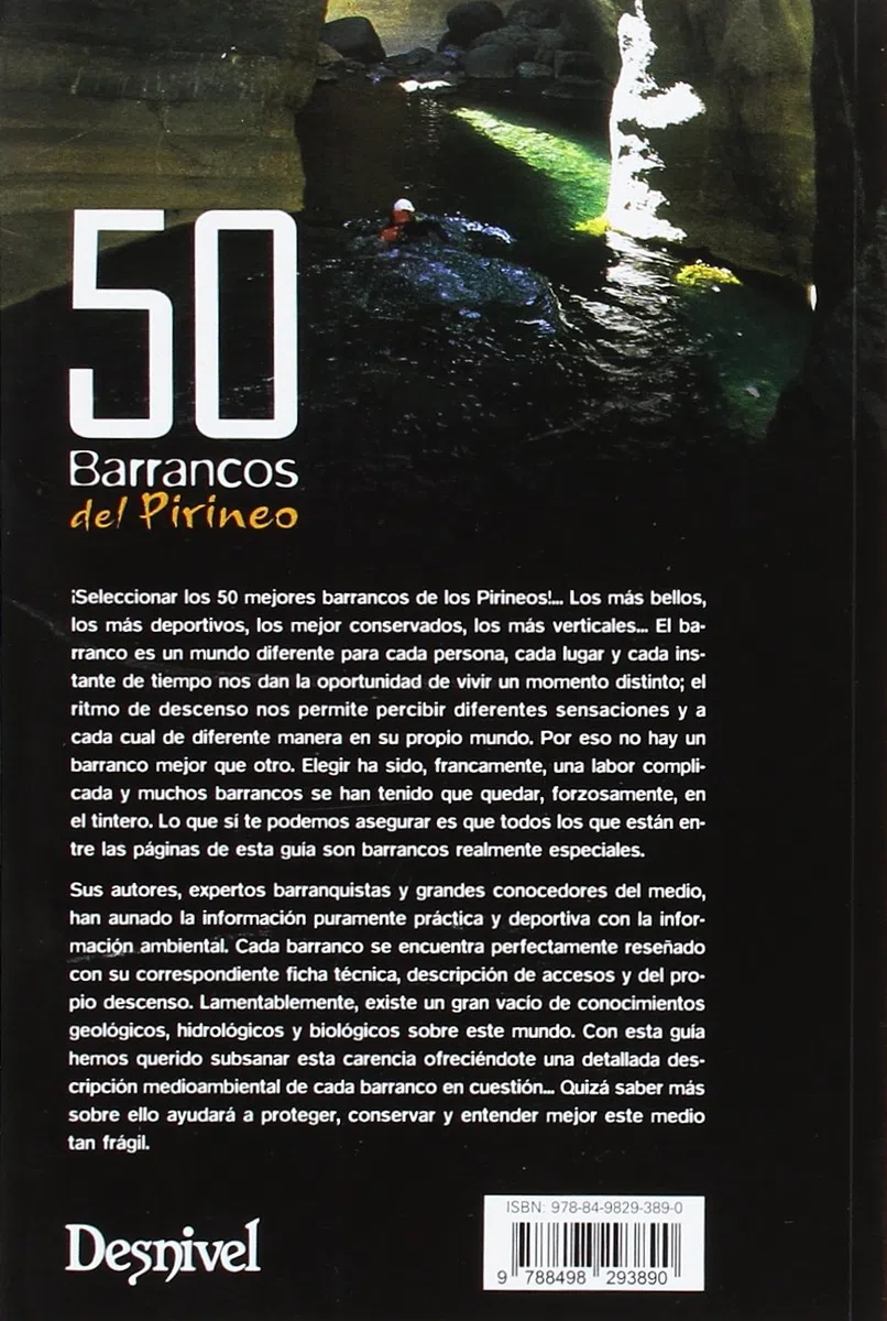 50 Barrancos del Pirineo: Los descensos más bellos (SIN COLECCION)