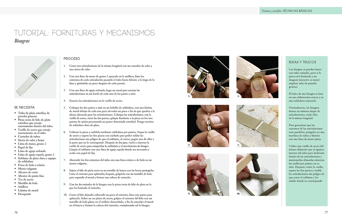 Joyería en plata. Técnicas, tratamientos y aplicaciones del diseño contemporáneo