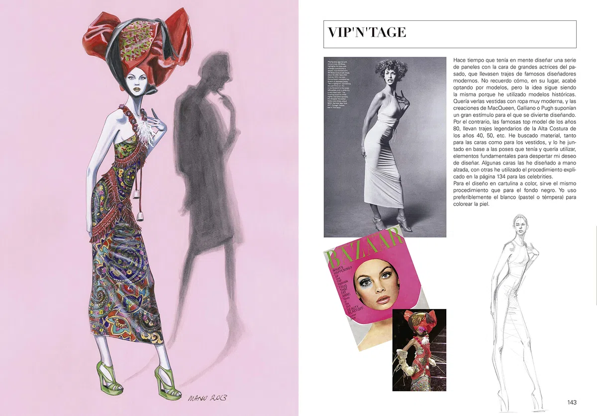 Ilustración de moda: técnicas y métodos de dibujo profesiona