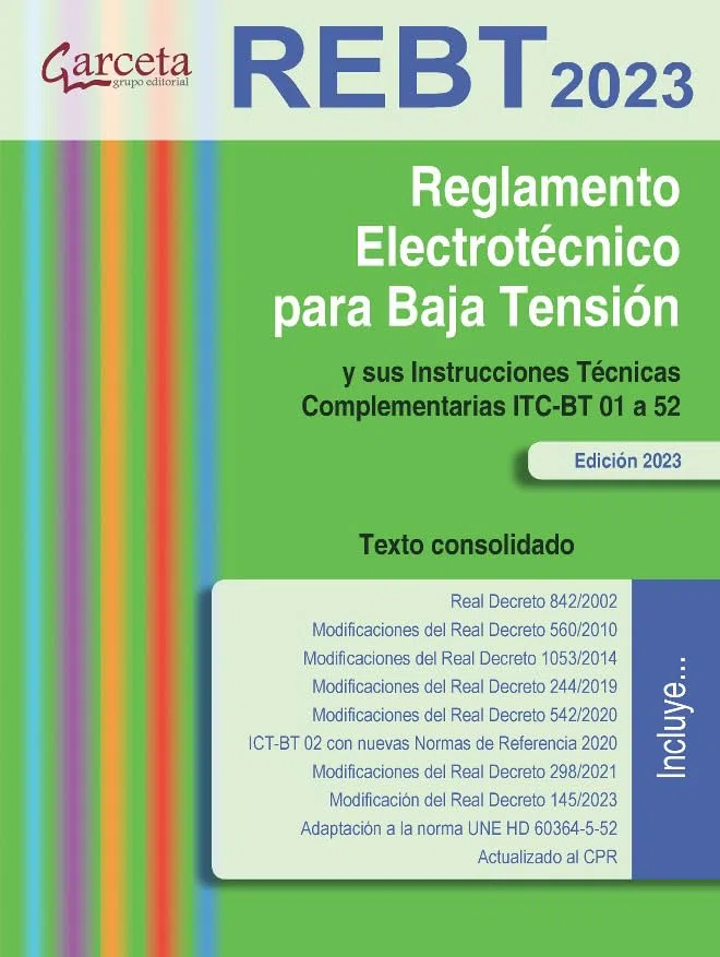 REBT 2023.: Reglamento Electrotecnico para baja tensión