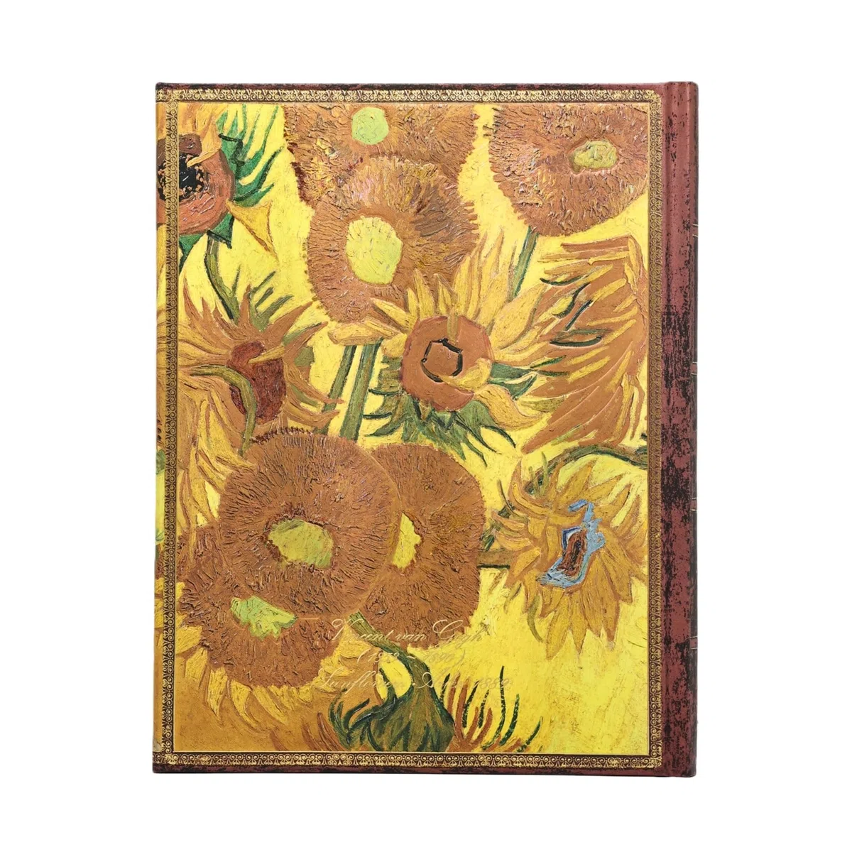 Van Gogh Sunflowers (Embellished Manuscripts Collection) Ultra Lined Hardcover Journal (Elastic Band Closure): The Van Gogh Museum