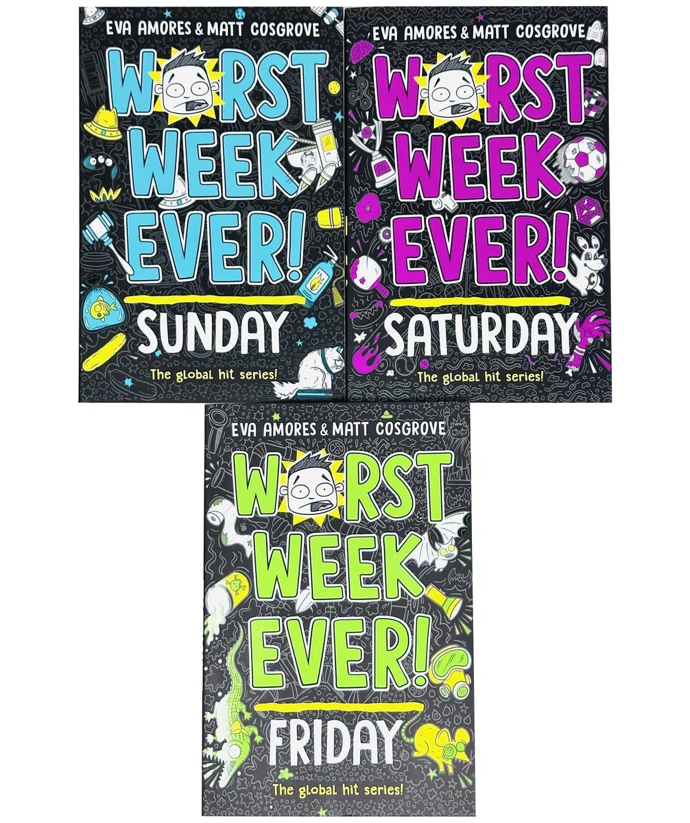Worst Week Ever! Series 3 Books Collection Set By Eva Amores & Matt Cosgrove (Sunday, Saturday & Friday)