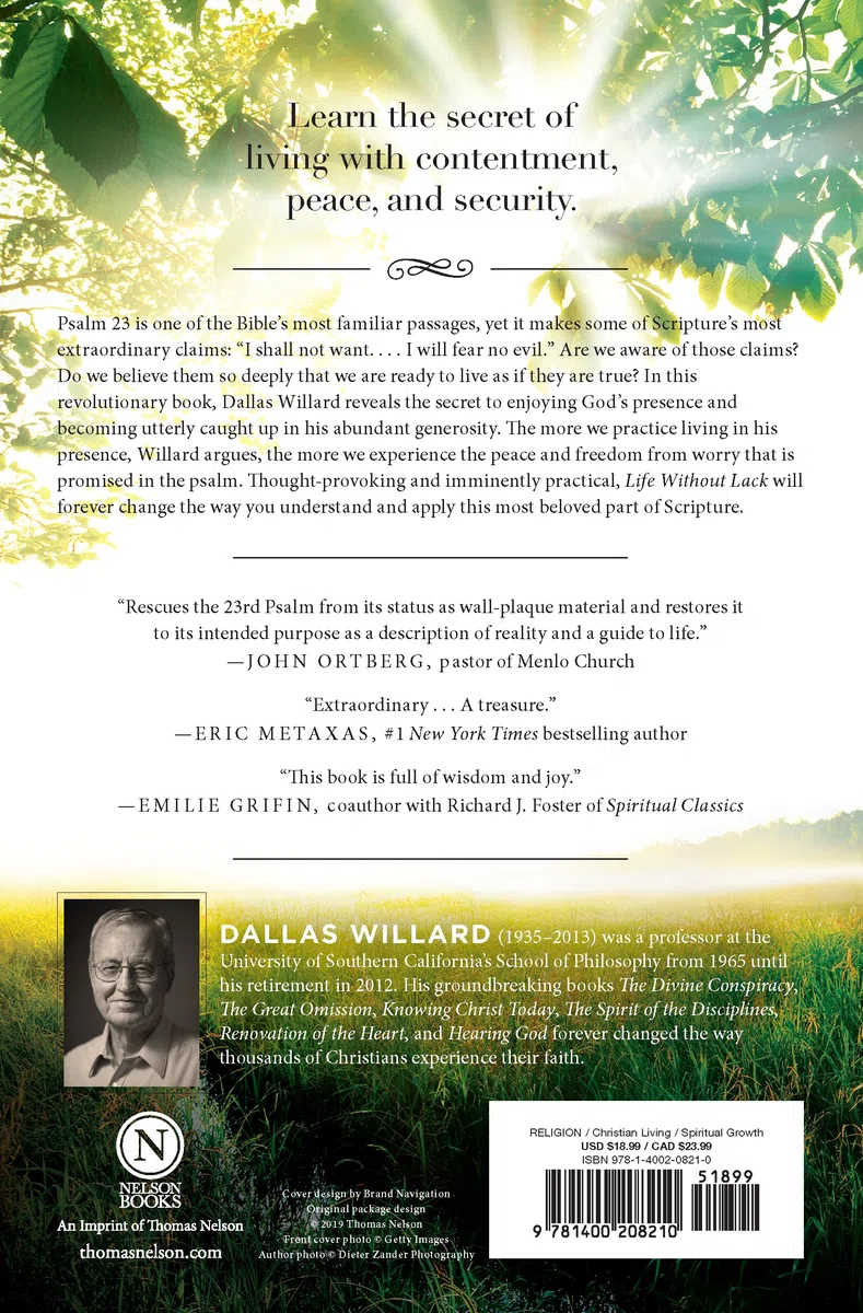 Life Without Lack: Living in the Fullness of Psalm 23
