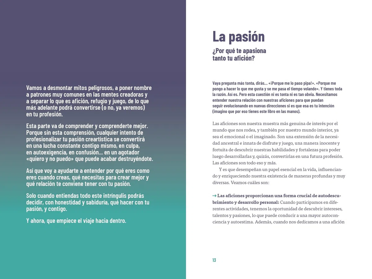 La transformación creativa: Una guía de viaje para aprender a vivir de tu pasión creativa