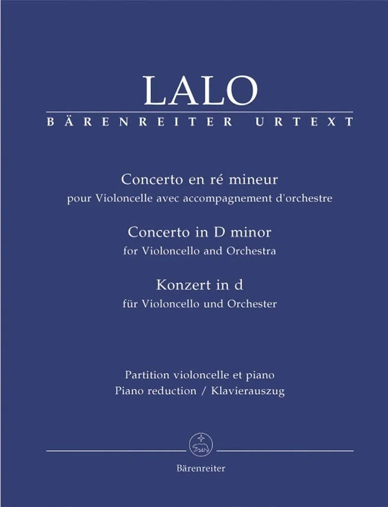 Edouard lalo : cello concerto in d minor - concerto en re mineur -violoncelle et piano