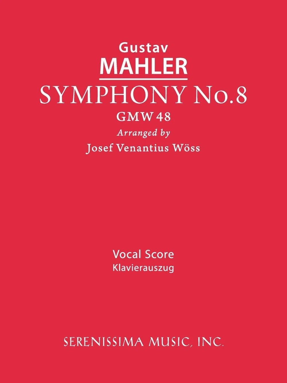 Symphony No. 8 - Vocal score