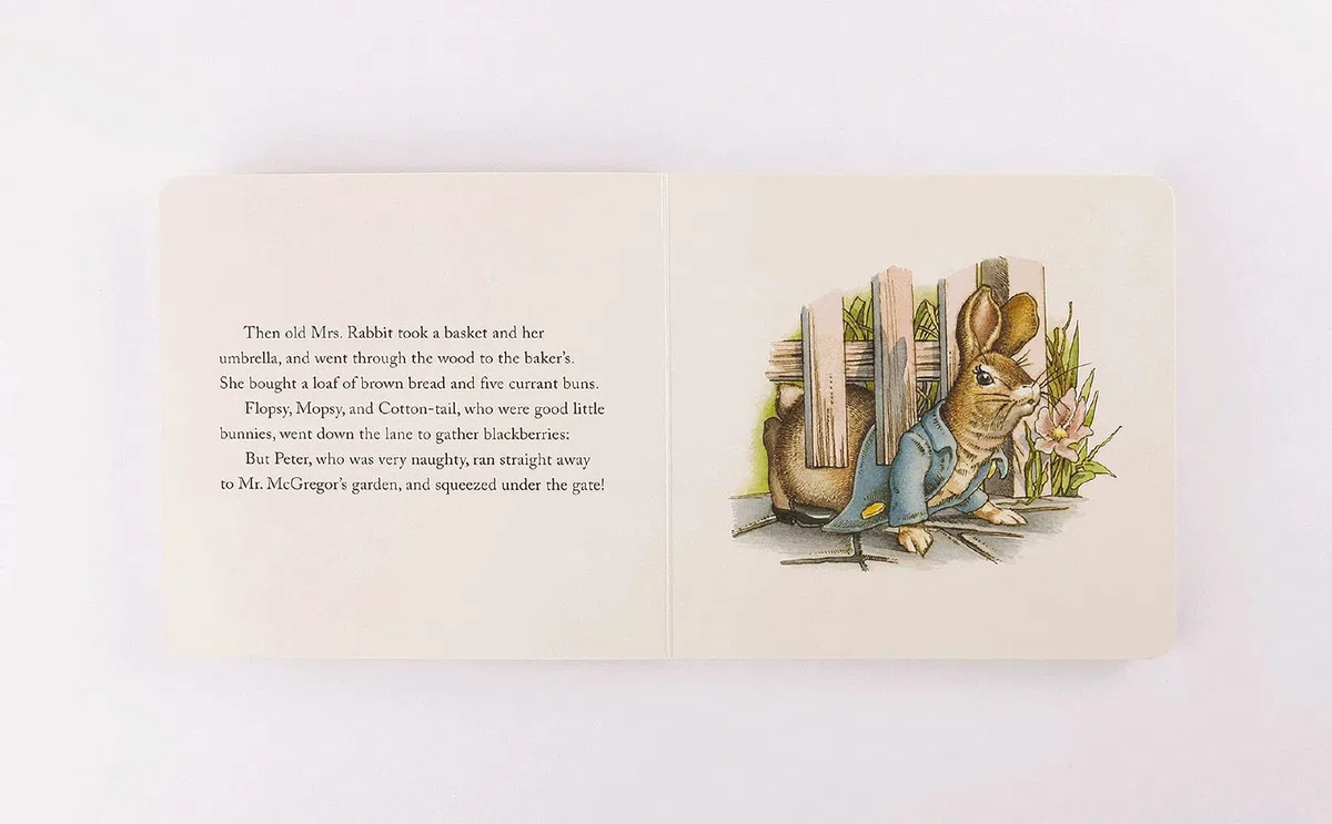 Peter Rabbit Deluxe Gift Set: 4 Classic Edition Board Books + Plush Stuffed Animal Bunny Toy: 1: The Classic Edition Board Book + Plush Stuffed Animal Toy Rabbit Gift Set