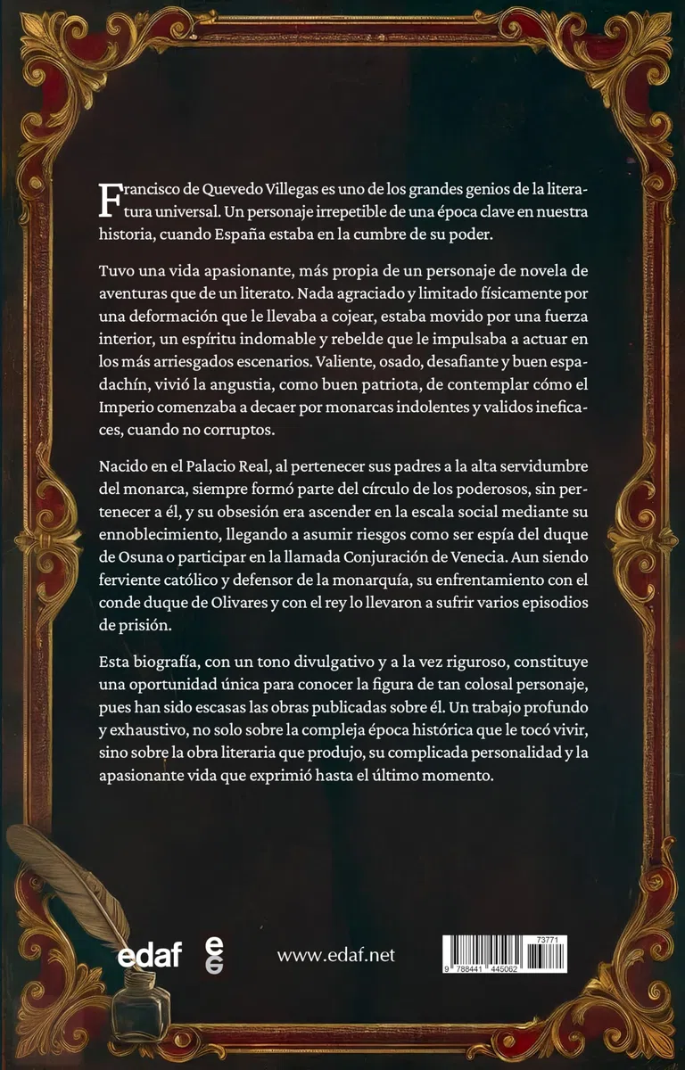 Quevedo. Señor de letras y sombras (Crónicas de la historia)