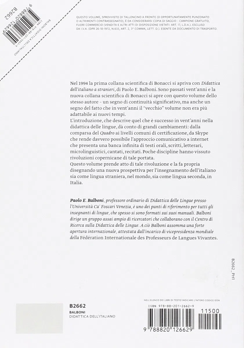 Didattica dell'italiano come lingua seconda e straniera