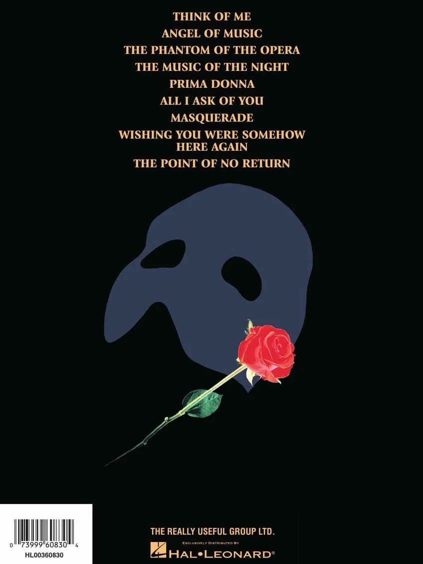 PHANTOM OF OPERA PIANO & VOCAL SELECTION: Piano/Vocal Selections (Melody in the Piano Part), Souvenier Edition