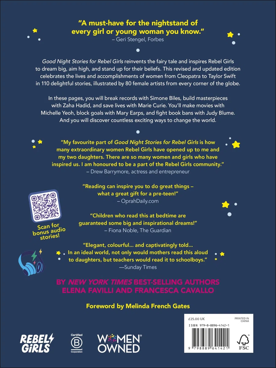 Good Night Stories for Rebel Girls (2025 New Edition): 100+ Tales of Extraordinary Women