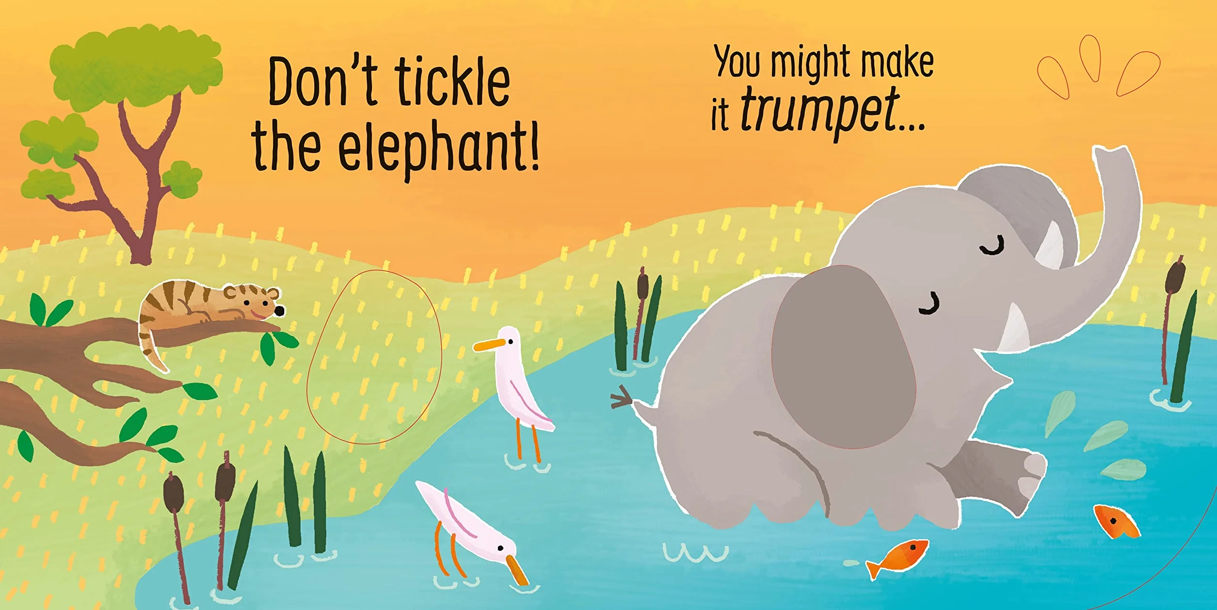 Don't Tickle the Elephant! (Touchy-feely sound books) (DON'T TICKLE Touchy Feely Sound Books)