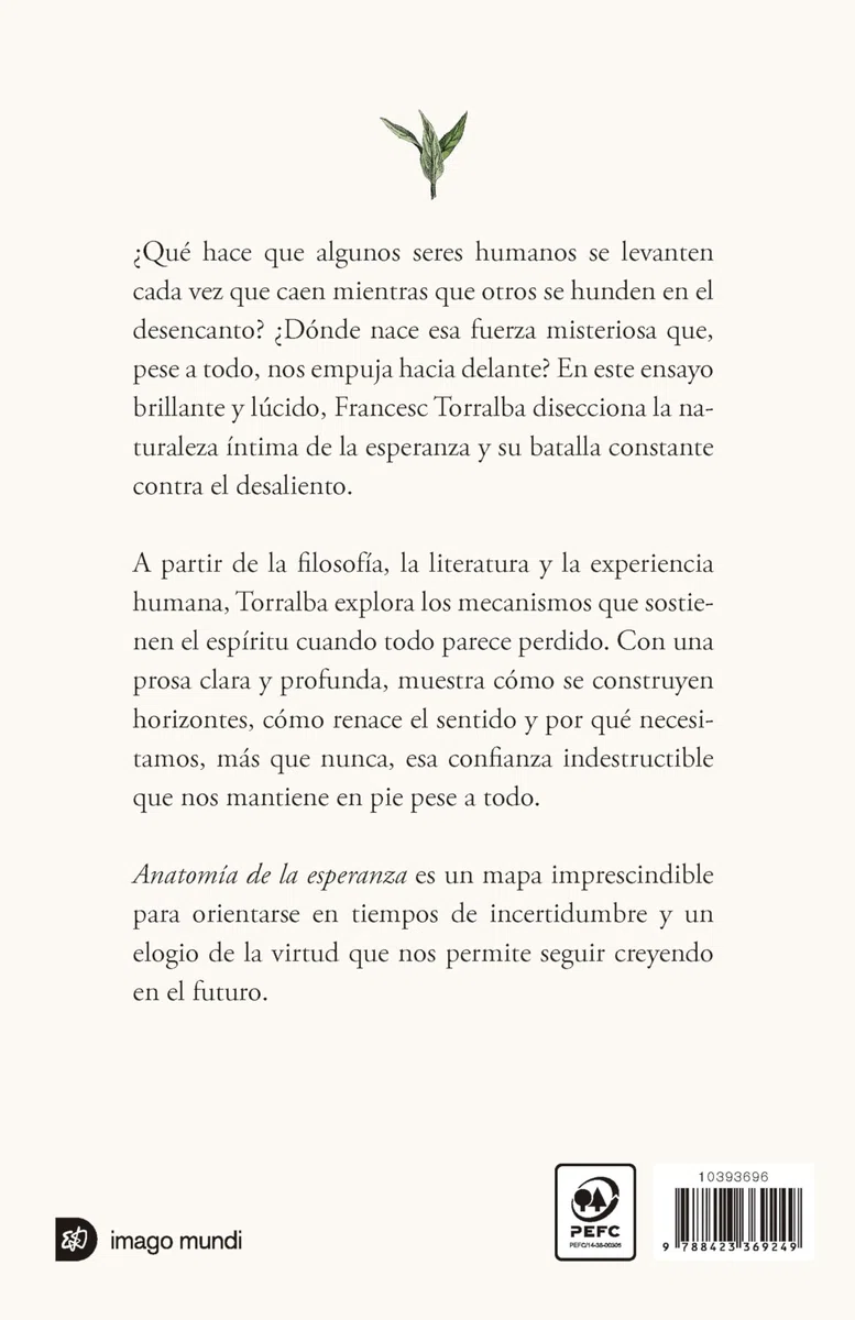 Anatomía de la esperanza (Imago Mundi)