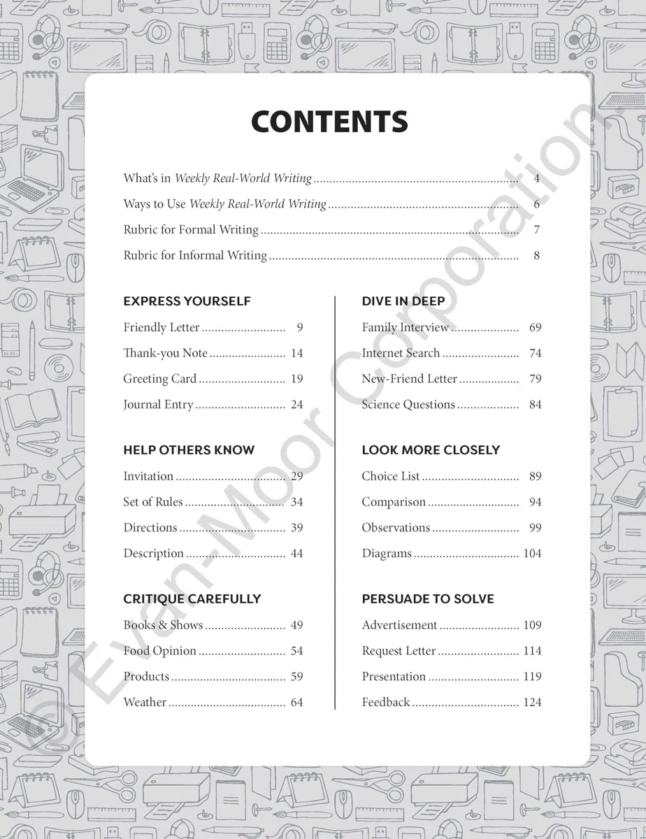 Weekly Real-World Writing, Grades 1-2