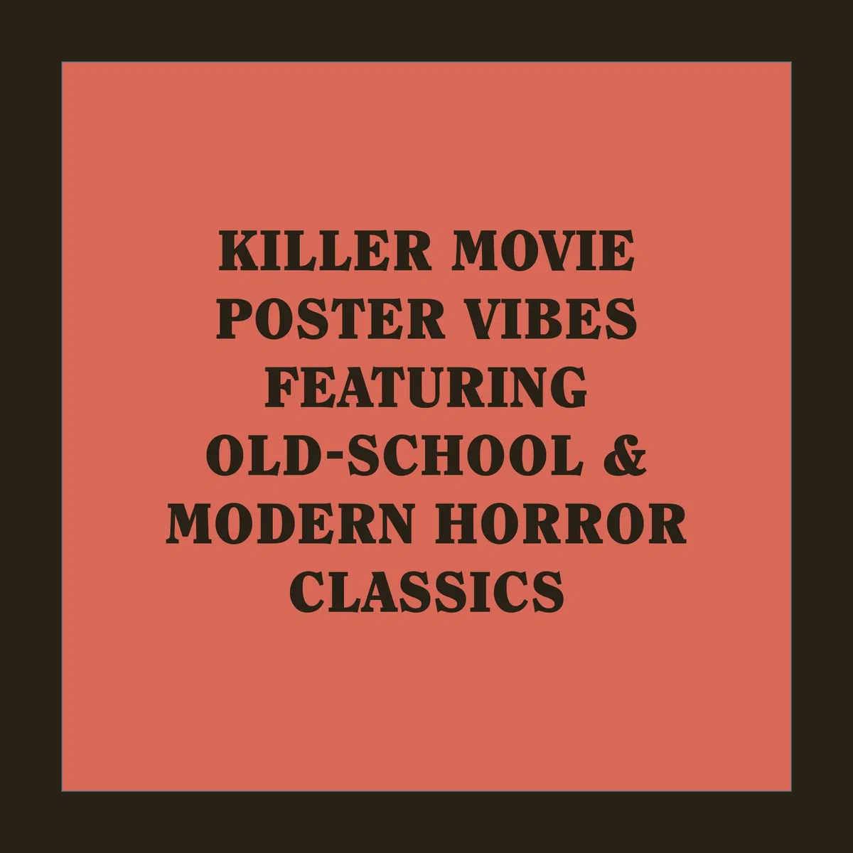 Classic Horror Movies 2026 Wall Calendar