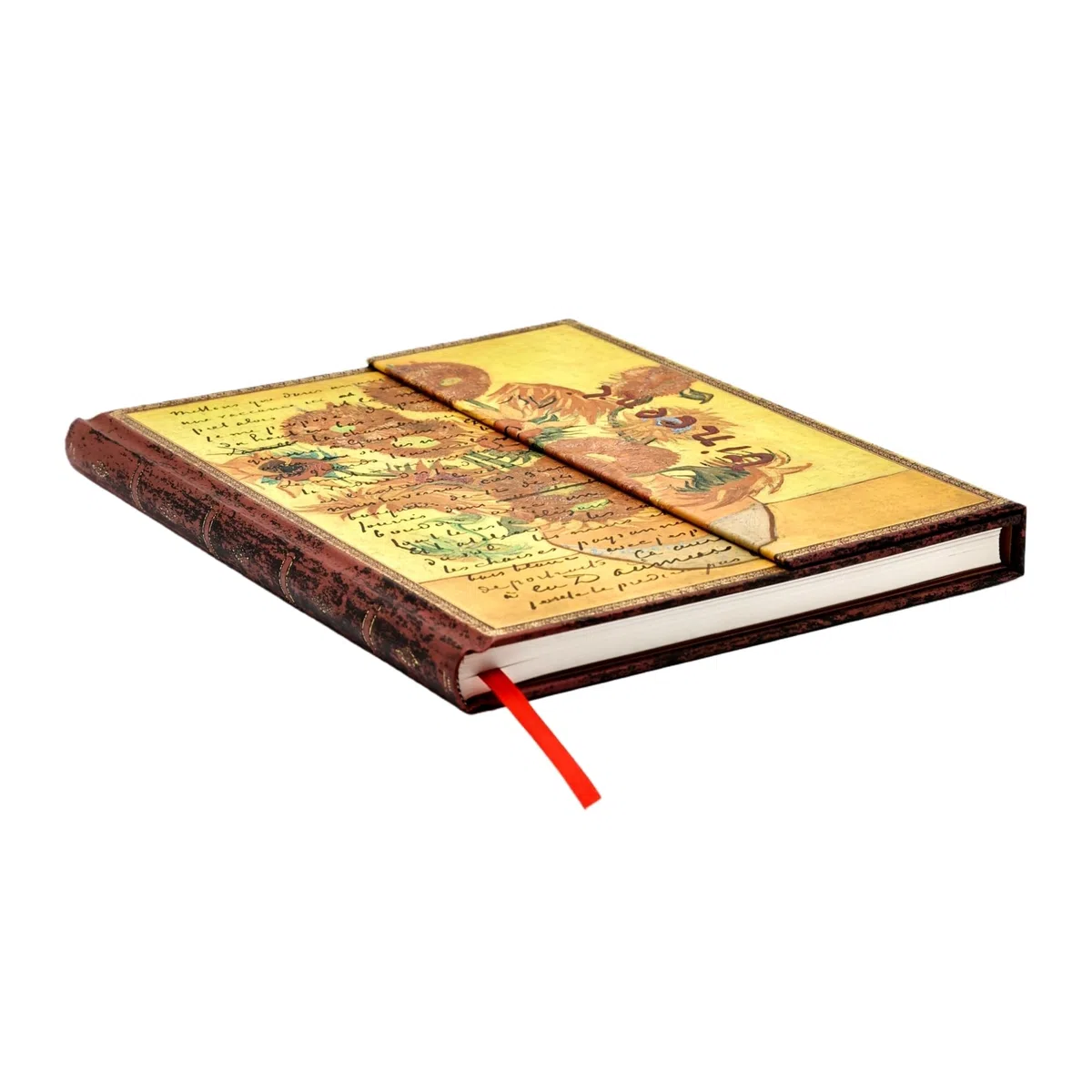 Van Gogh Sunflowers (Embellished Manuscripts Collection) Ultra Lined Hardcover Journal (Elastic Band Closure): The Van Gogh Museum