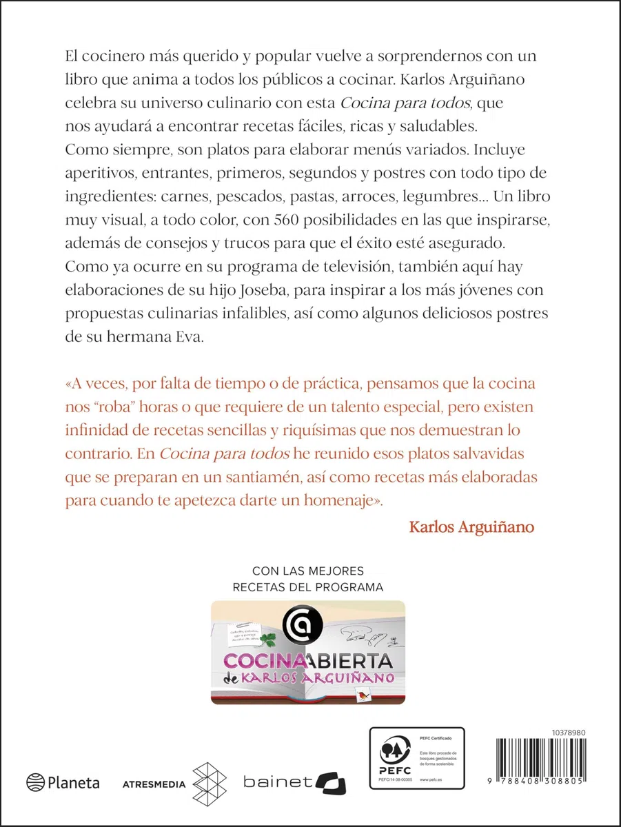 Cocina para todos: Las 560 recetas que nunca fallan (Planeta Cocina)
