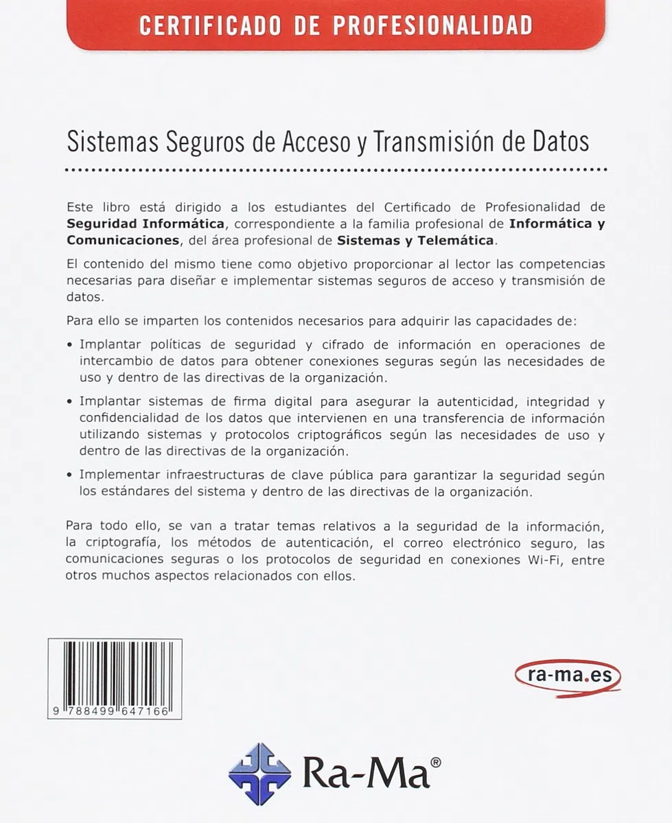 Sistemas seguros de acceso y transmisión de datos mf0489_3 (SINTESIS)