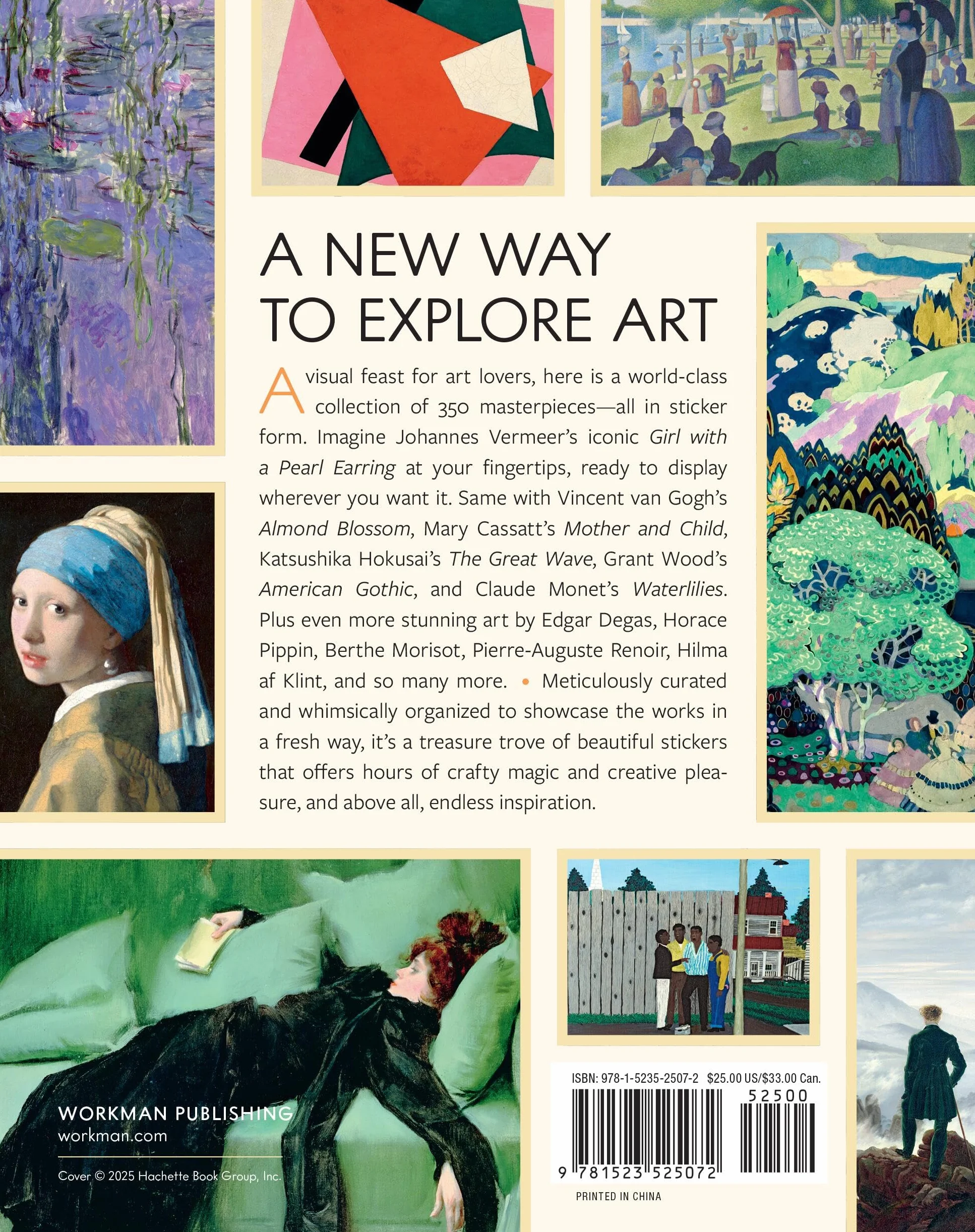 The Art Lover's Sticker Book: 350 Stickers from Artists Throughout History (Workman Adult)