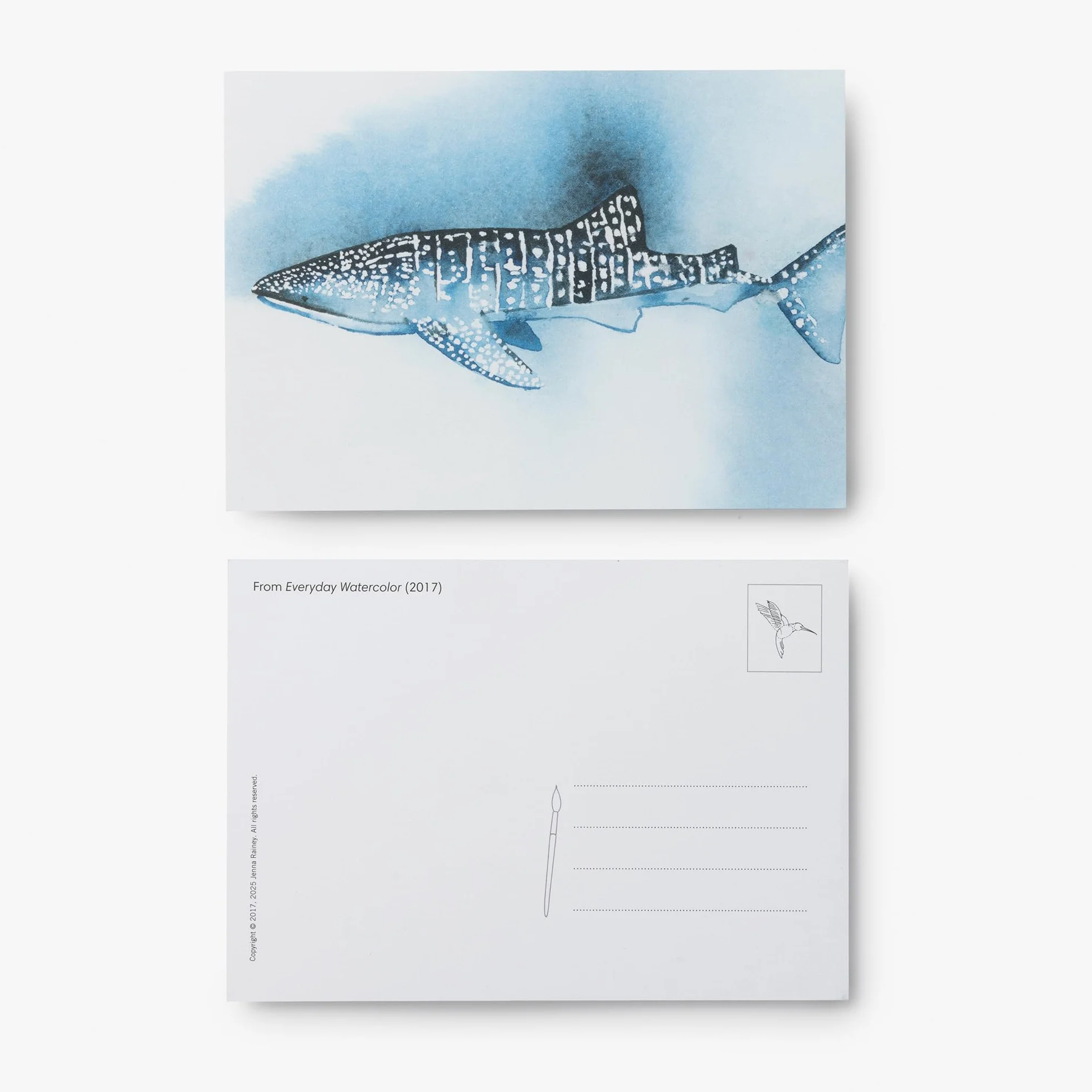 Everyday Watercolor 100 Postcards: Seashores and Ocean Life