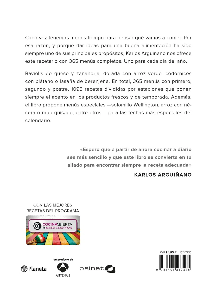 Cocina día a día: 1095 recetas 365 menús para las cuatro estaciones (Planeta Cocina)