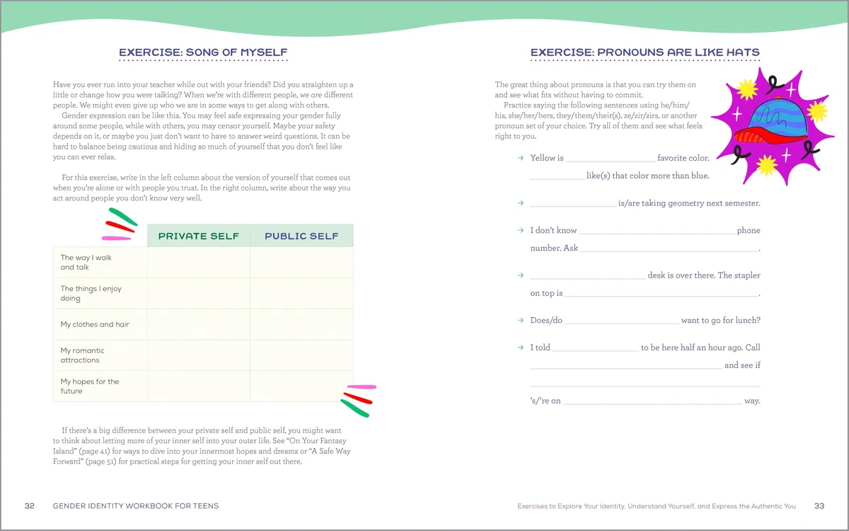Gender Identity Workbook for Teens: Practical Exercises to Navigate Your Exploration, Support Your Journey, and Celebrate Who You Are