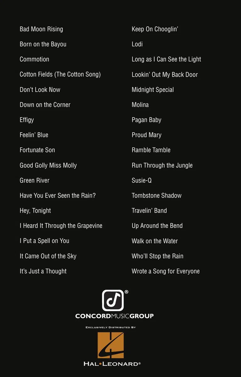 Creedence clearwater revival guitare (Guitar Chord Songbooks)