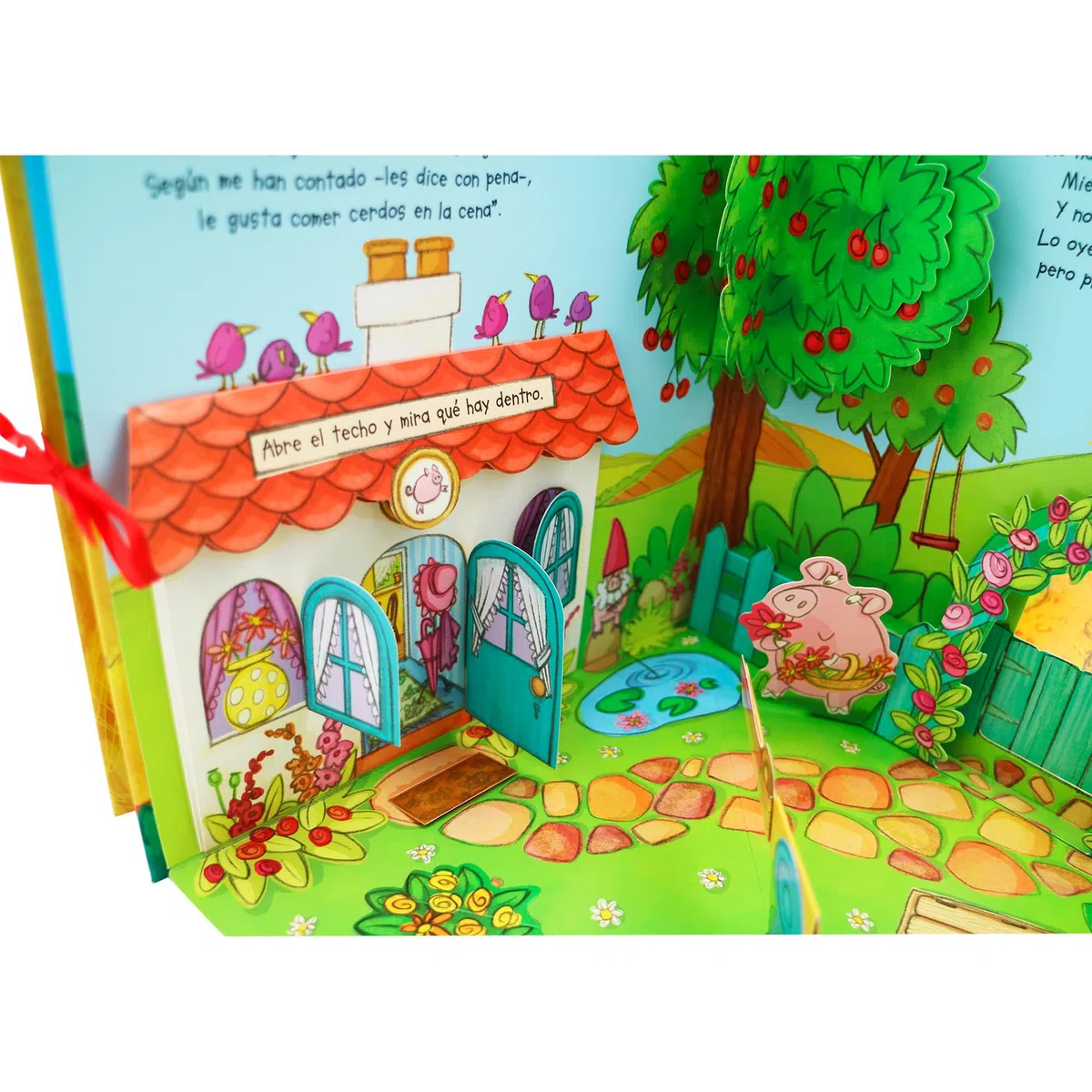Los tres cerditos... y el lobo feroz. Cuento interactivo en 3 dimensiones. A partir de 3 años.: . . . Y El Lobo Feroz (Libro carrusel)