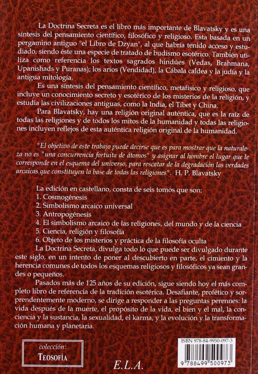 La Doctrina Secreta. Tomo 3: Antropogénesis