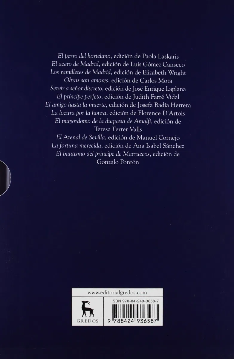 Comedias. Parte XI (2 vols.) (Bibl. Lope De Vega)
