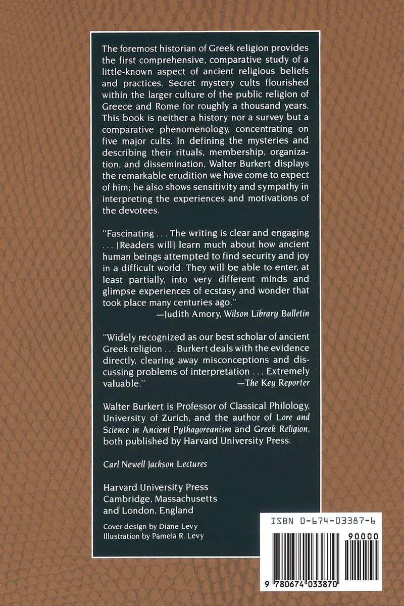 Ancient Mystery Cults: 1 (Carl Newell Jackson Lectures)