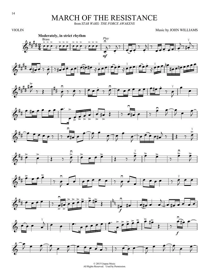 Star Wars: Music From All Nine Films (Star Wars - Instrumental Play-Along, Violin)