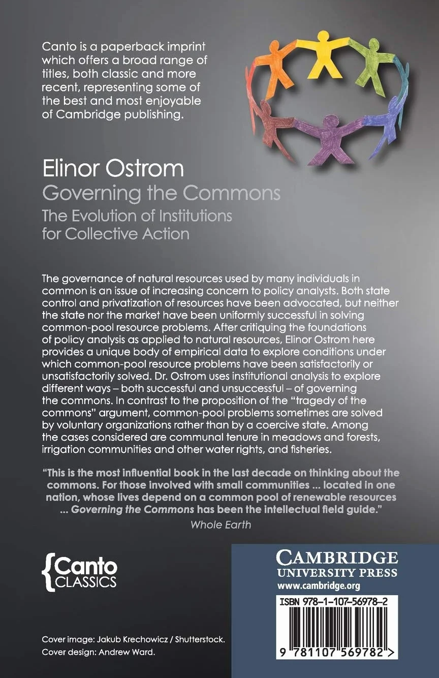 Governing the Commons: The Evolution of Institutions for Collective Action (Canto Classics)
