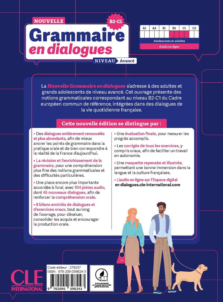 Nouvelle grammaire en dialogues. Niveau avancé- B2-C1. Per le Scuole superiori. Con audio