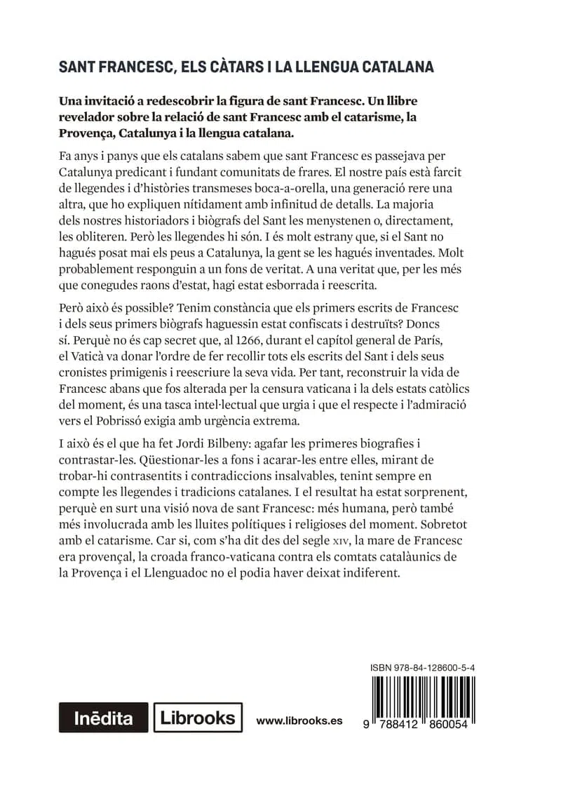 Sant Francesc, els càtars i la llengua catalana (Inèdita)