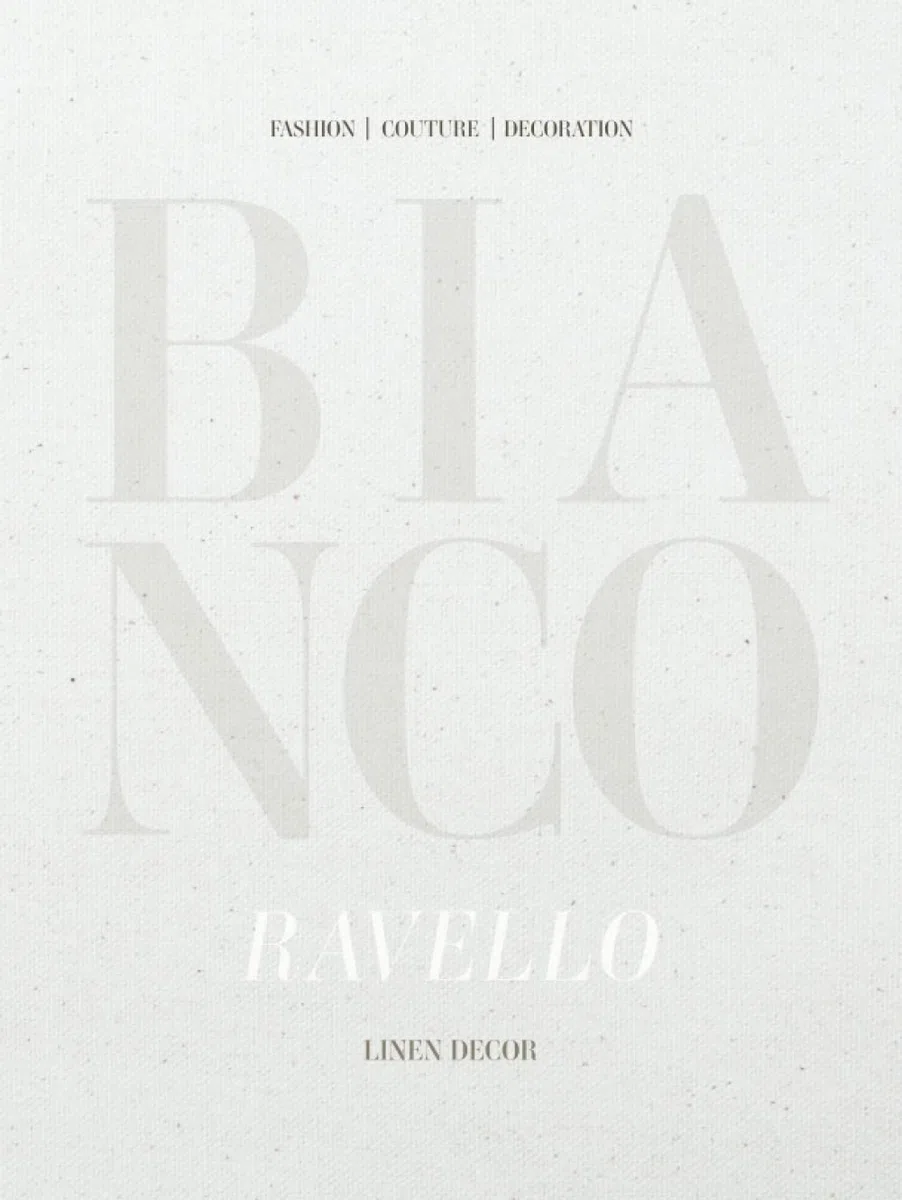 Bianco Ravello - Linen Decor | White Decorative Book for Interior Design Decor and Coffee Table Display | Accent Fabric Aesthetic Accents: Hardcover ... Layouts | Light Beige Tones (l'Arte & Decor)