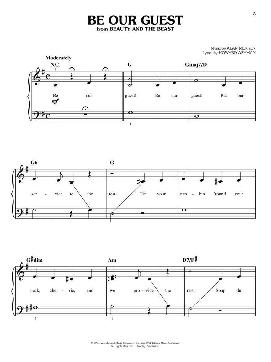 First 50 Disney Songs You Should Play on the Piano: Easy Piano