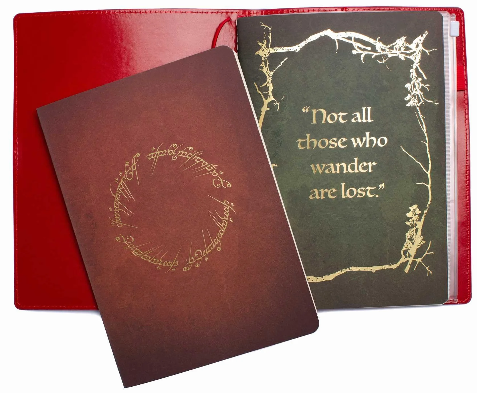 The Lord of the Rings: Red Book of Westmarch Traveler's Notebook Set: (Refillable Notebook) (Stationery Sets)