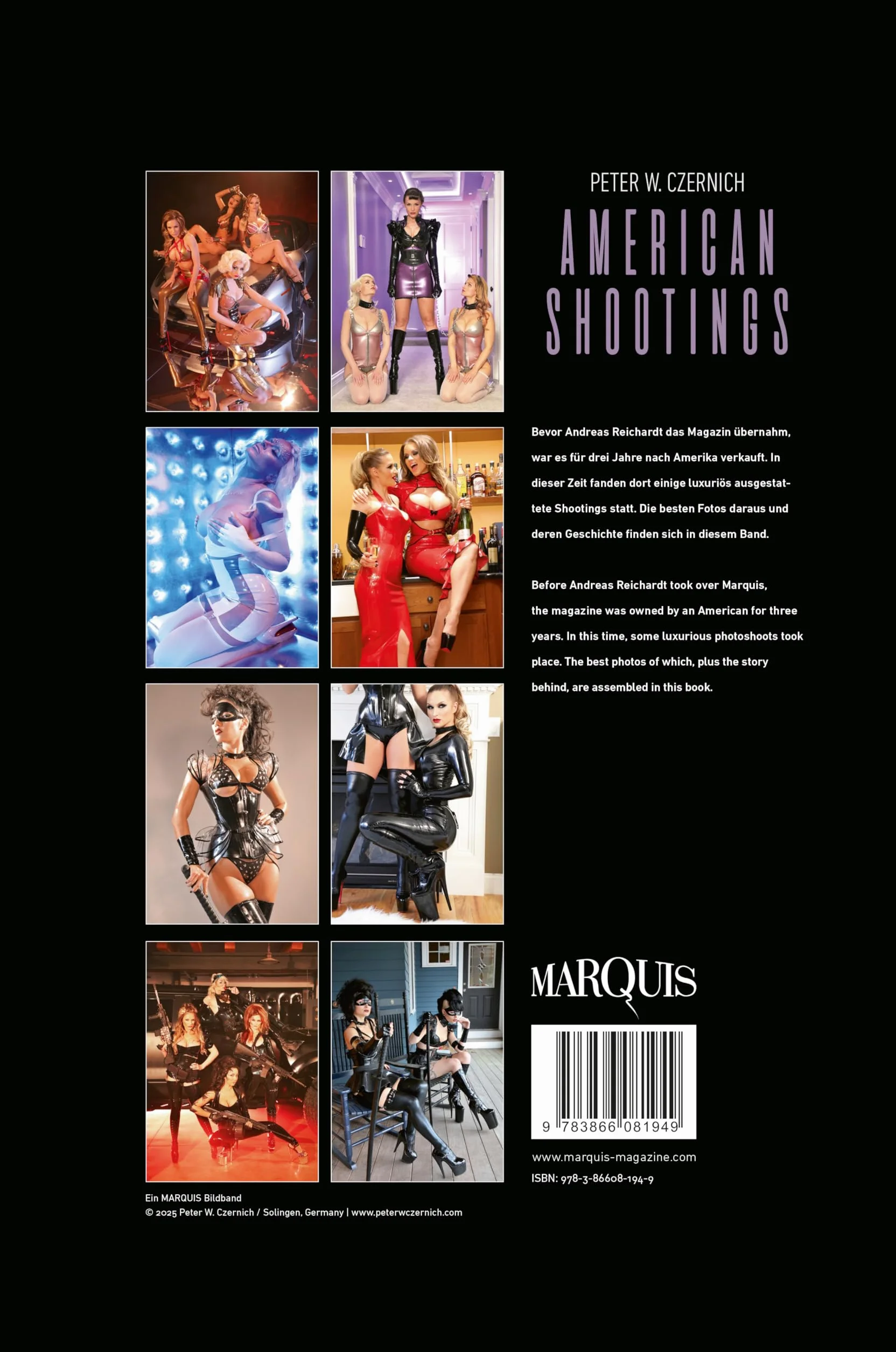 American Shootings: The lost Fetish Photoshoot of Peter W. Czernich in the US with Carrie La Chance, Jade Vixen, Romanie Smith, and Sister Sinister.