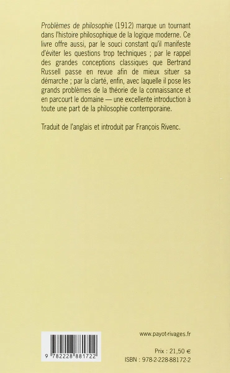 Problèmes de philosophie