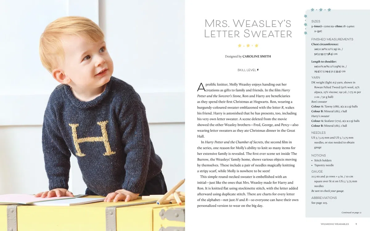 Harry Potter: Knitting Magic for Baby and Toddler: The official craft pattern book for fans of the series
