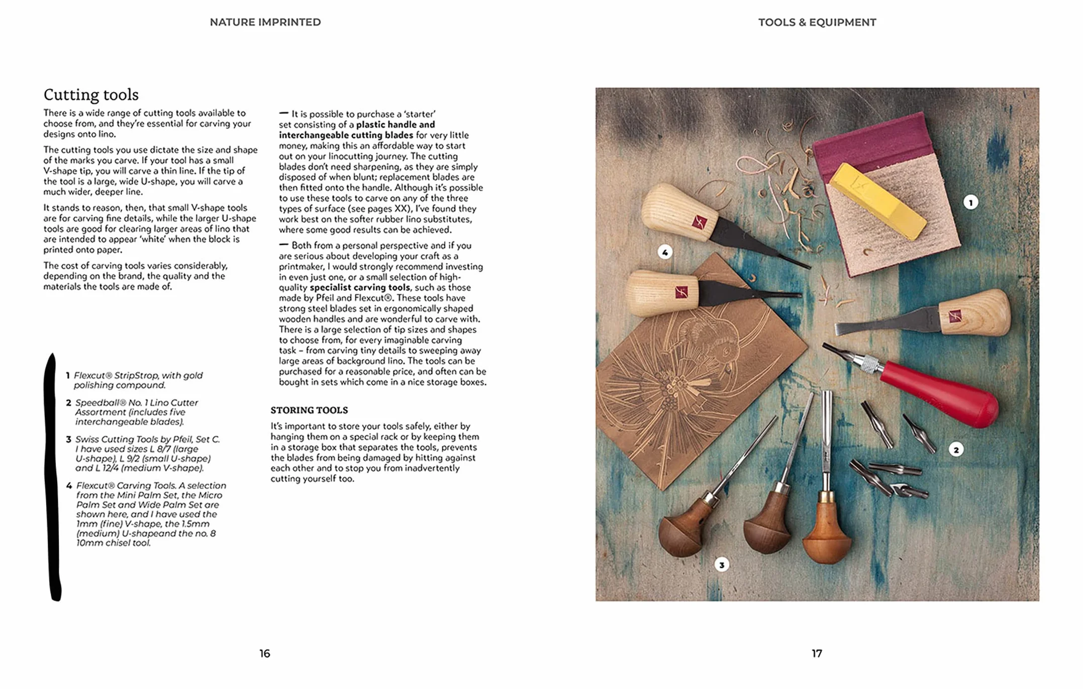 Nature Imprinted: A Complete Guide to Lino Printing, with 10 Nature-Inspired Designs