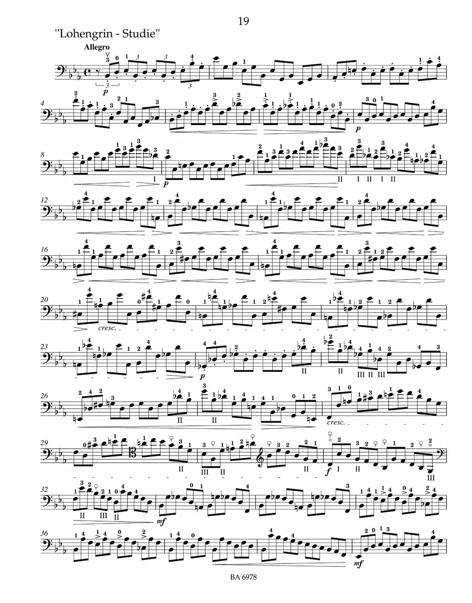 High School of Violoncello Playing 40 Studies Op.73