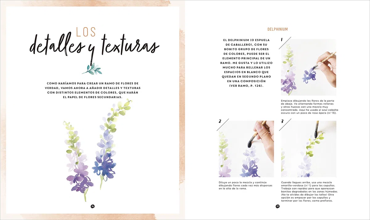 Flores A La Acuarela: Guía básica para pintar flores en sencillos pasos, con los que decorar trabajos hechos a mano y mucho más (TENDENCIAS JUVENILES)
