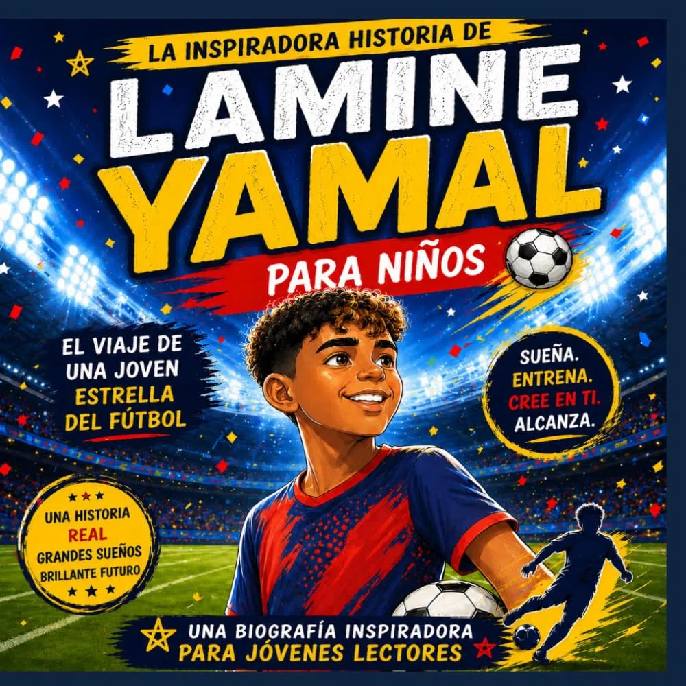 Lamine Yamal Para niños: La inspiradora historia de una joven estrella del fútbol: Por Hojat Naghshejahan