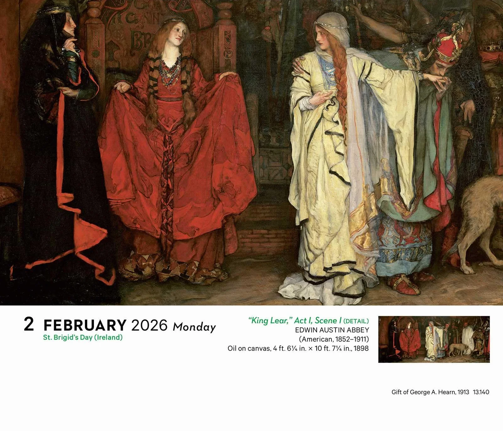Art: 365 Days of Masterpieces 2026 Day-to-Day Calendar