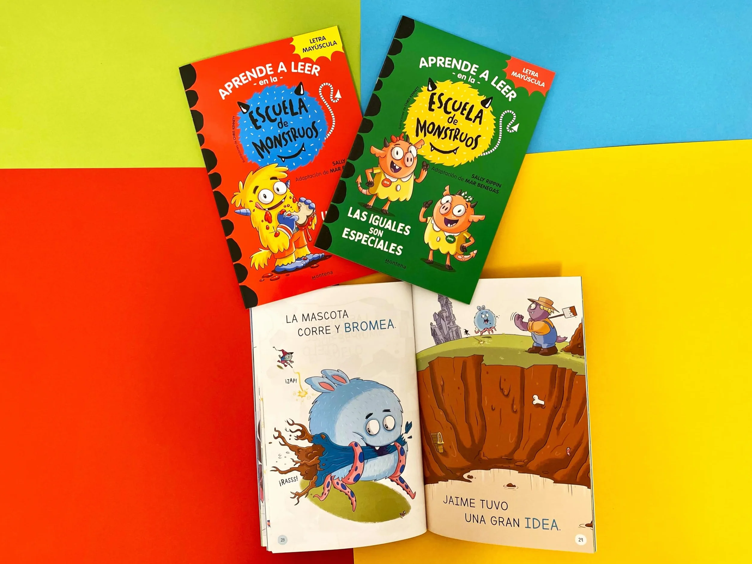 Aprender a leer en la Escuela de Monstruos - Pack con los libros 1, 2 y 3: En letra MAYÚSCULA para aprender a leer (Libros para niños a partir de 5 ... (libros para niños a partir de 5 años)