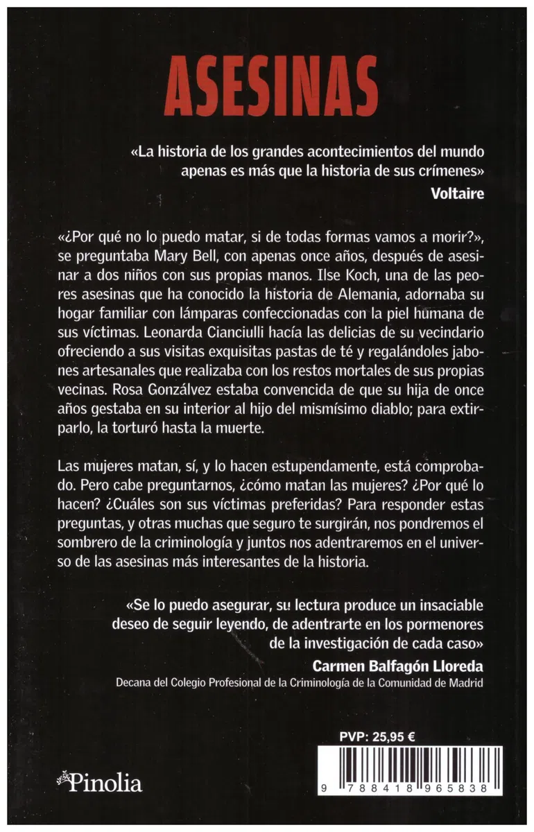 Asesinas: ¿Por qué matan las mujeres? (Divulgación científica)