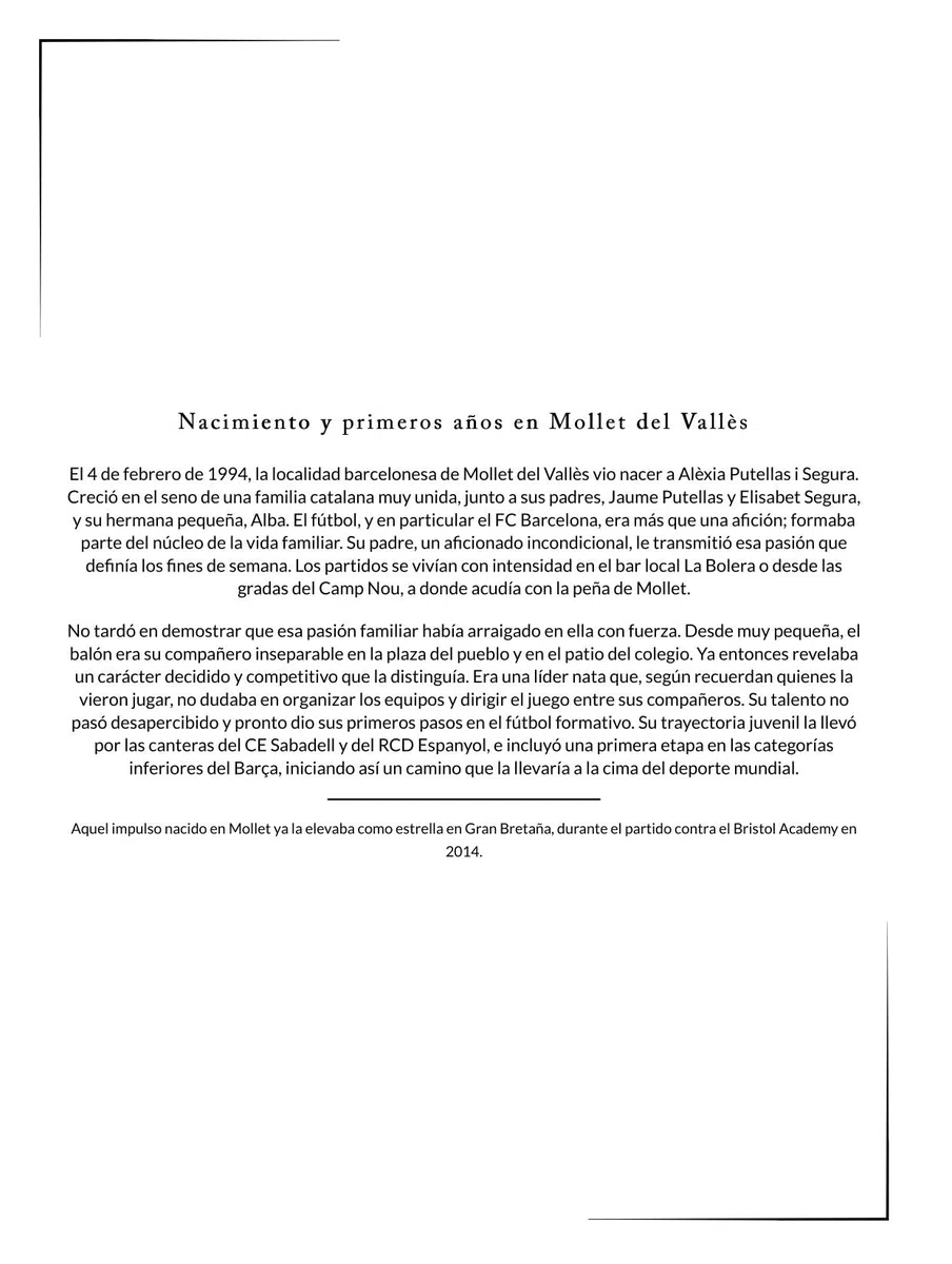 Reina del fútbol: Una biografía de Alexia Putellas. Edición de tapa dura de alta calidad